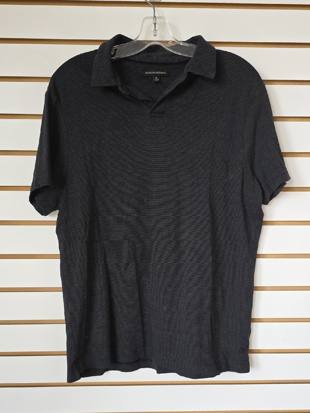 BR Men's Black Polo Shirt XL